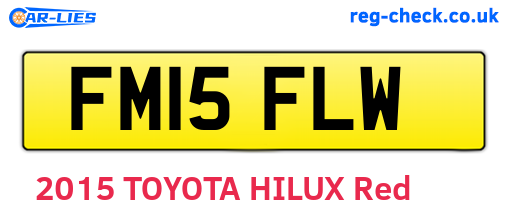FM15FLW are the vehicle registration plates.