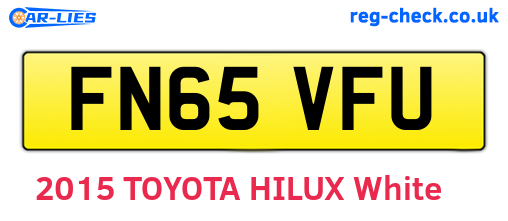 FN65VFU are the vehicle registration plates.