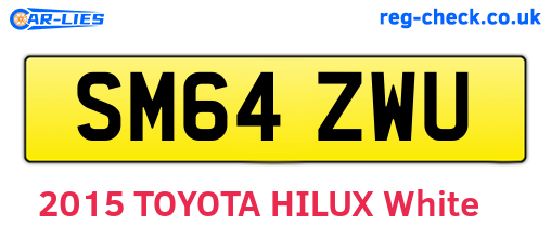 SM64ZWU are the vehicle registration plates.
