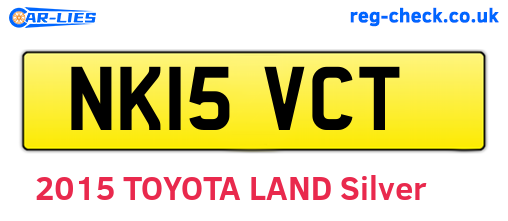 NK15VCT are the vehicle registration plates.