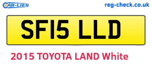 SF15LLD are the vehicle registration plates.