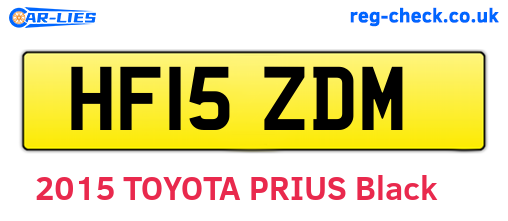 HF15ZDM are the vehicle registration plates.