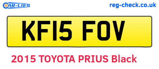 KF15FOV are the vehicle registration plates.