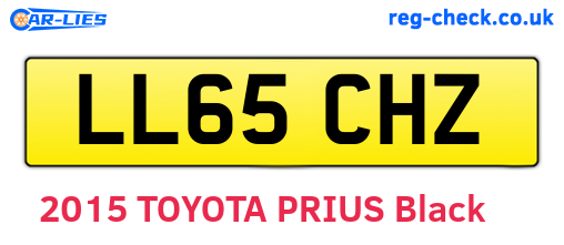 LL65CHZ are the vehicle registration plates.
