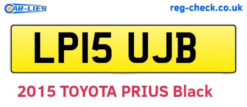 LP15UJB are the vehicle registration plates.