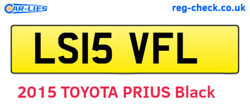 LS15VFL are the vehicle registration plates.
