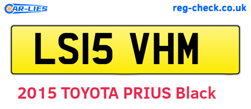 LS15VHM are the vehicle registration plates.