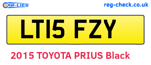 LT15FZY are the vehicle registration plates.
