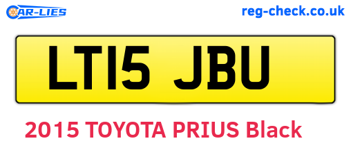 LT15JBU are the vehicle registration plates.