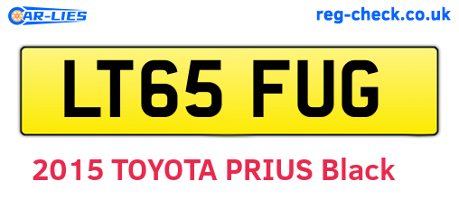 LT65FUG are the vehicle registration plates.