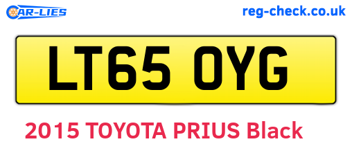 LT65OYG are the vehicle registration plates.
