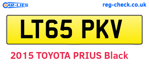 LT65PKV are the vehicle registration plates.