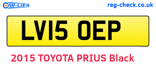 LV15OEP are the vehicle registration plates.