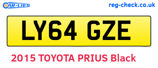 LY64GZE are the vehicle registration plates.