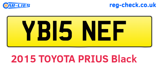 YB15NEF are the vehicle registration plates.