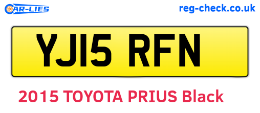 YJ15RFN are the vehicle registration plates.