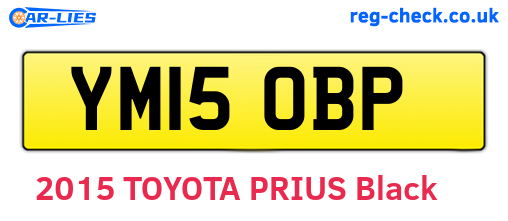 YM15OBP are the vehicle registration plates.