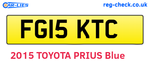 FG15KTC are the vehicle registration plates.