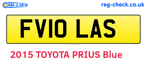 FV10LAS are the vehicle registration plates.
