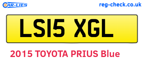LS15XGL are the vehicle registration plates.