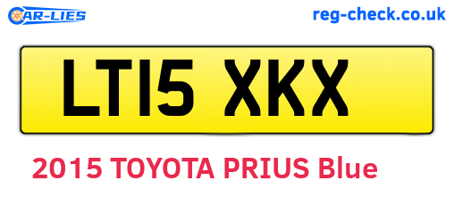 LT15XKX are the vehicle registration plates.