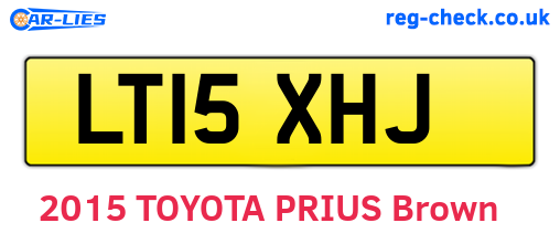 LT15XHJ are the vehicle registration plates.