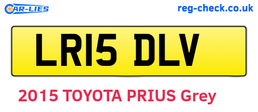 LR15DLV are the vehicle registration plates.