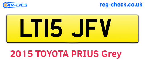 LT15JFV are the vehicle registration plates.