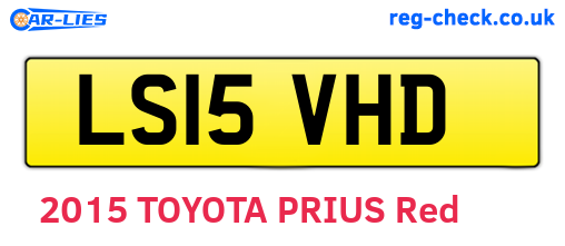 LS15VHD are the vehicle registration plates.