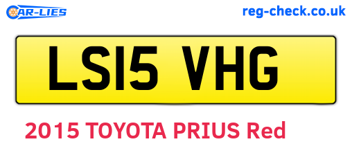 LS15VHG are the vehicle registration plates.