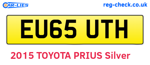 EU65UTH are the vehicle registration plates.