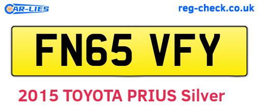 FN65VFY are the vehicle registration plates.