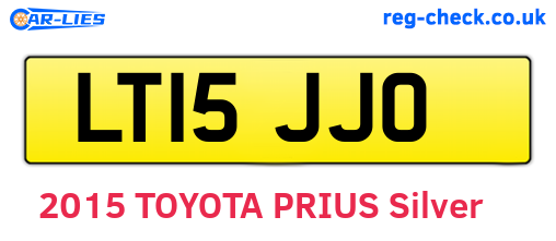 LT15JJO are the vehicle registration plates.