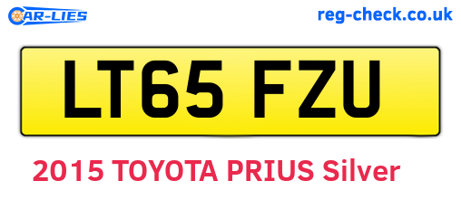 LT65FZU are the vehicle registration plates.