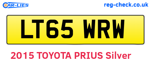 LT65WRW are the vehicle registration plates.