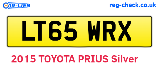 LT65WRX are the vehicle registration plates.