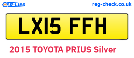 LX15FFH are the vehicle registration plates.