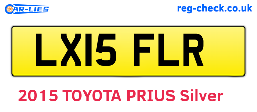 LX15FLR are the vehicle registration plates.