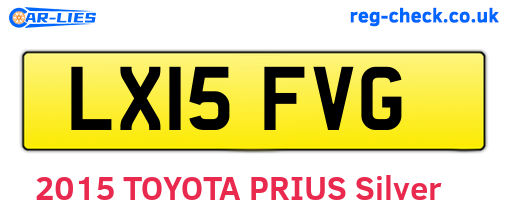 LX15FVG are the vehicle registration plates.
