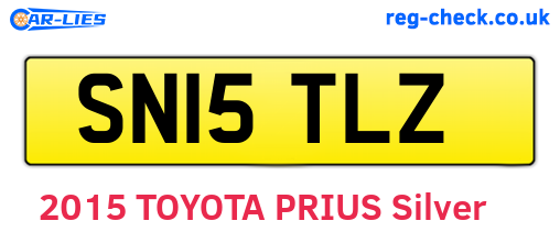 SN15TLZ are the vehicle registration plates.