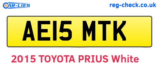 AE15MTK are the vehicle registration plates.