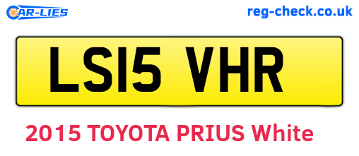 LS15VHR are the vehicle registration plates.