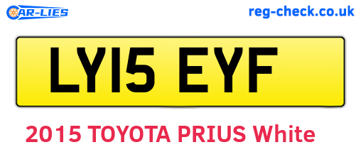 LY15EYF are the vehicle registration plates.