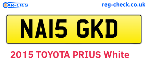 NA15GKD are the vehicle registration plates.