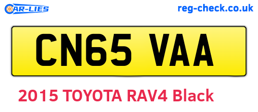 CN65VAA are the vehicle registration plates.