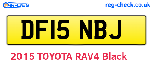 DF15NBJ are the vehicle registration plates.