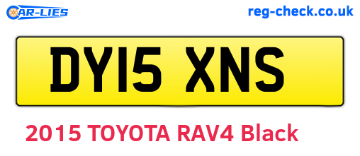 DY15XNS are the vehicle registration plates.