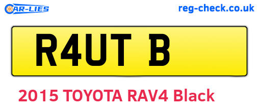 R4UTB are the vehicle registration plates.