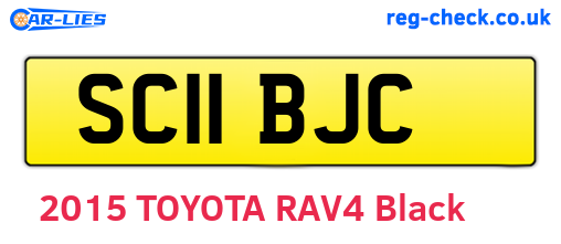 SC11BJC are the vehicle registration plates.