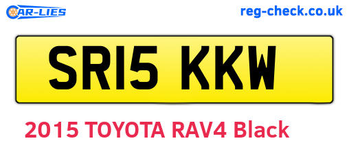 SR15KKW are the vehicle registration plates.